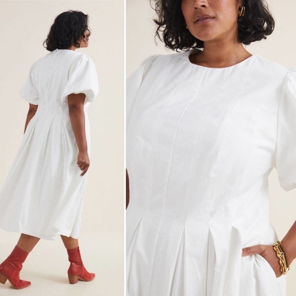 Anthropologie x Eri + Ali Corset-Seamed Midi Dress Size 4 - Picture 3 of 15